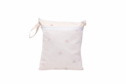 Dual-Compartment Wet/Dry Bag with Mesh Pocket | Rainbow