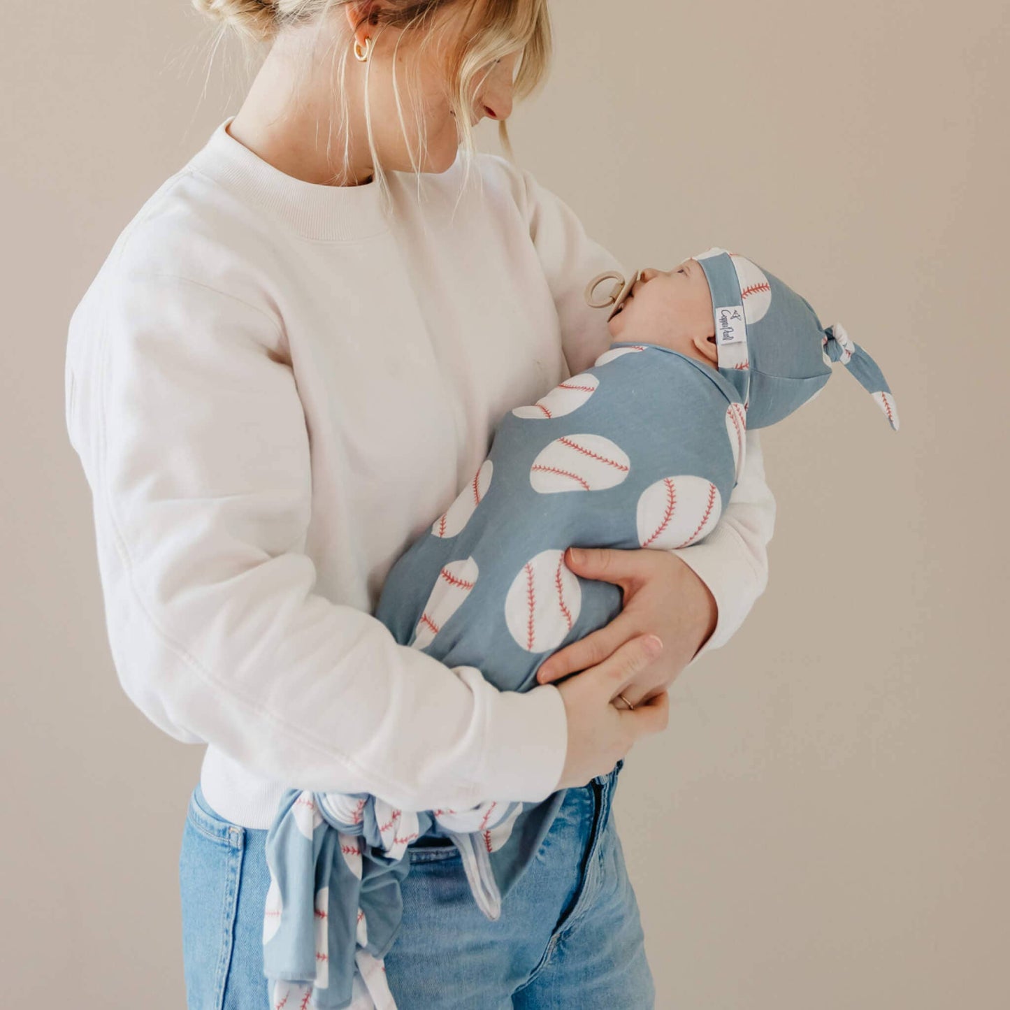 Knit Swaddle Blanket | Slugger