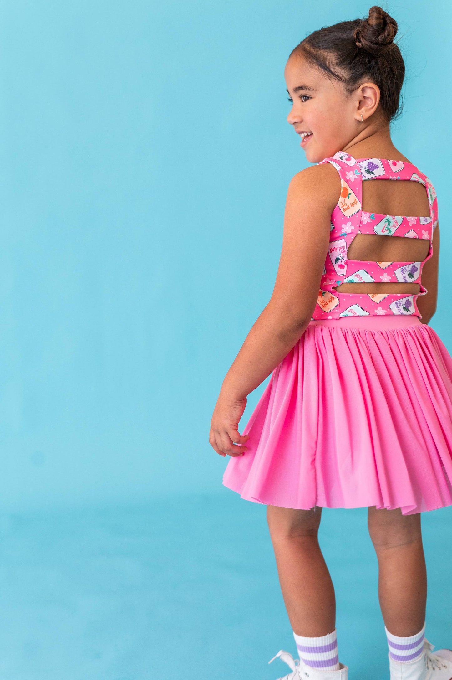 Hot Pink Girly Pop | Strappy Back Tank SET