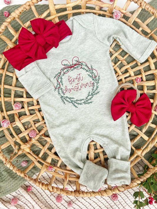 First Christmas Romper