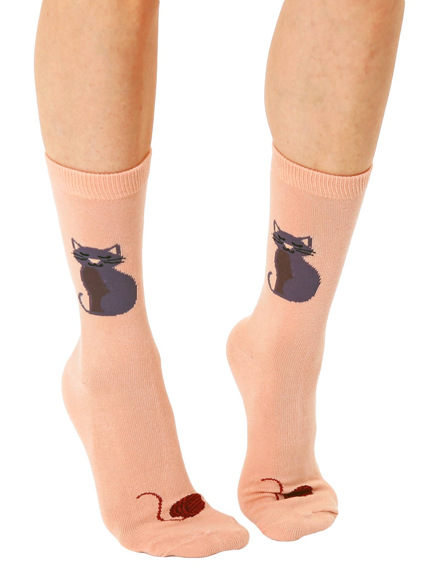 3D Packaged Crew Socks | Cat