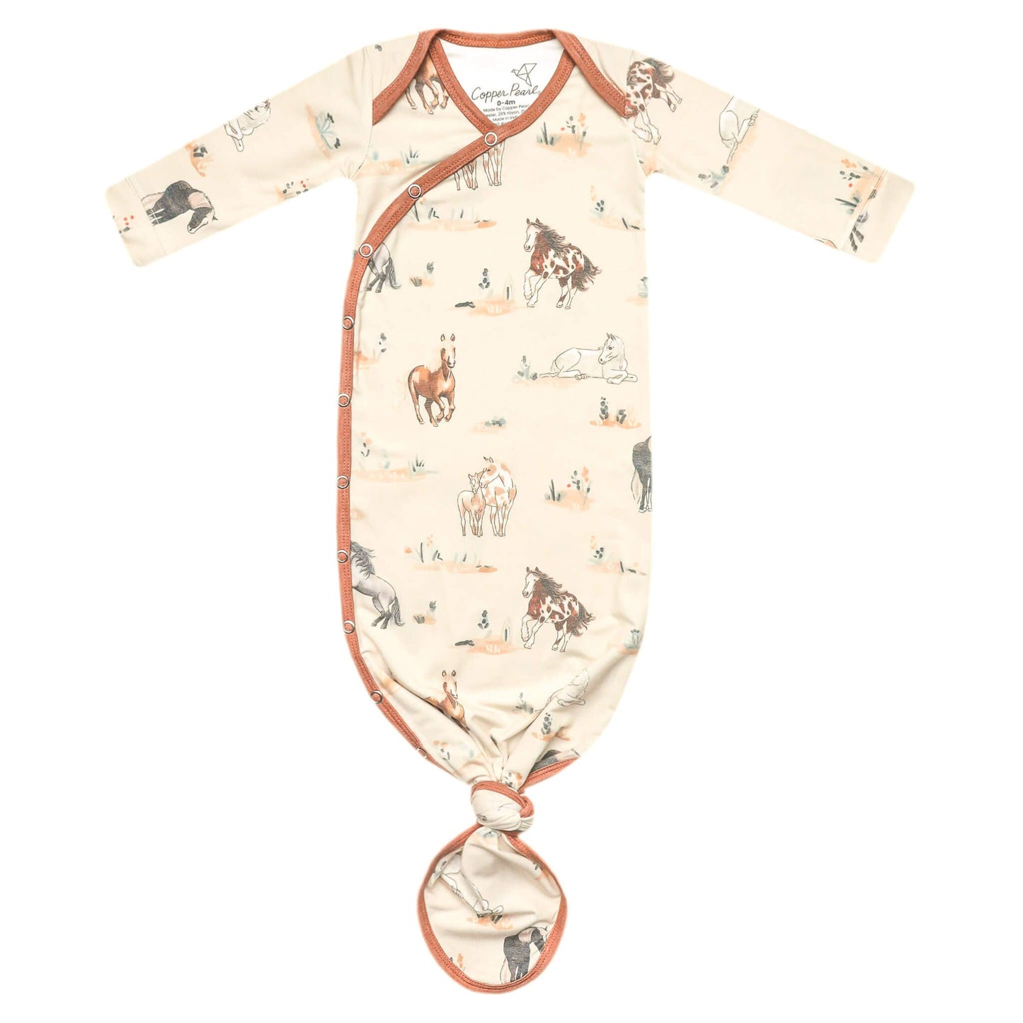 Newborn Knotted Baby Gown | Montana