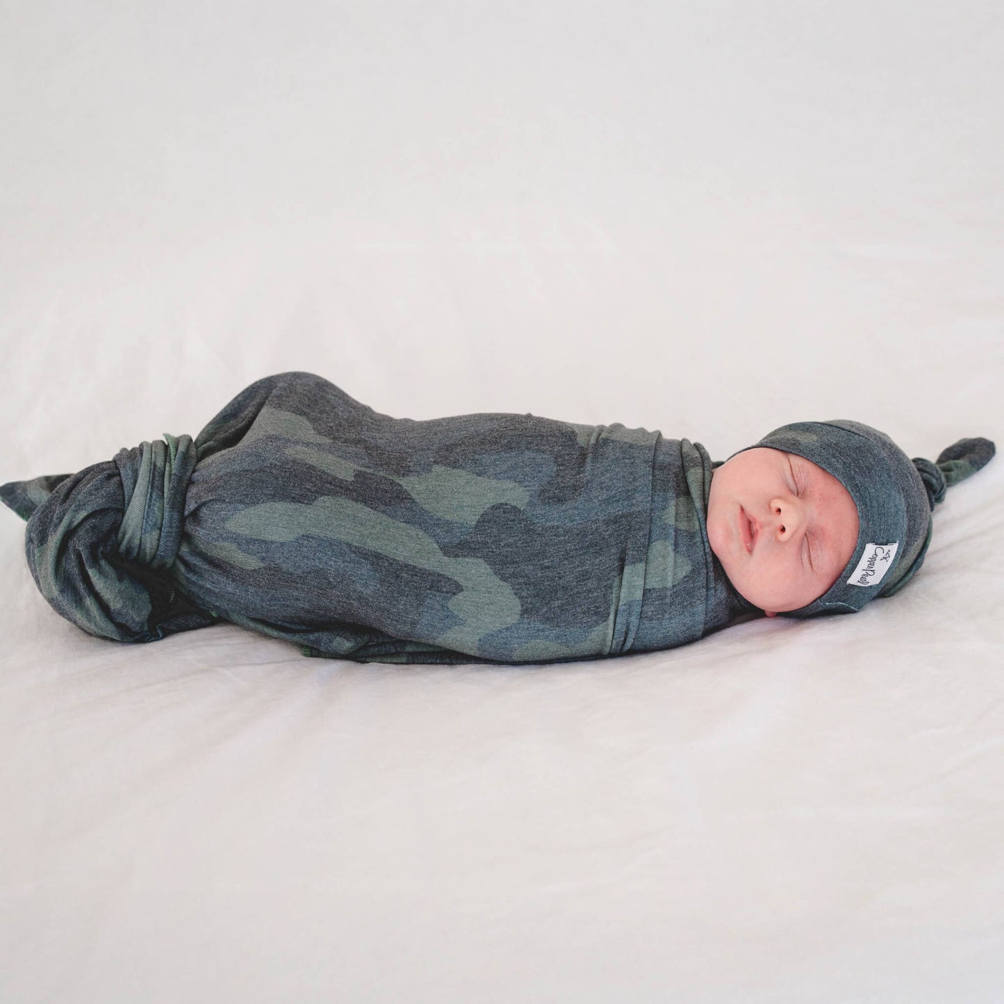 Knit Swaddle Blanket | Hunter
