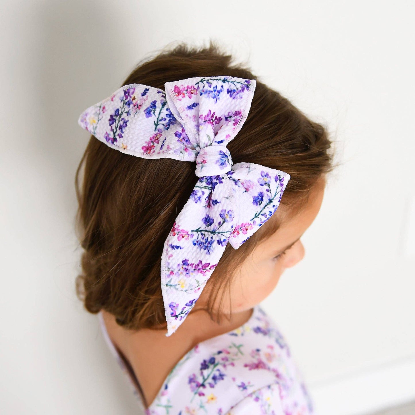 Spring Floral Bow Clip
