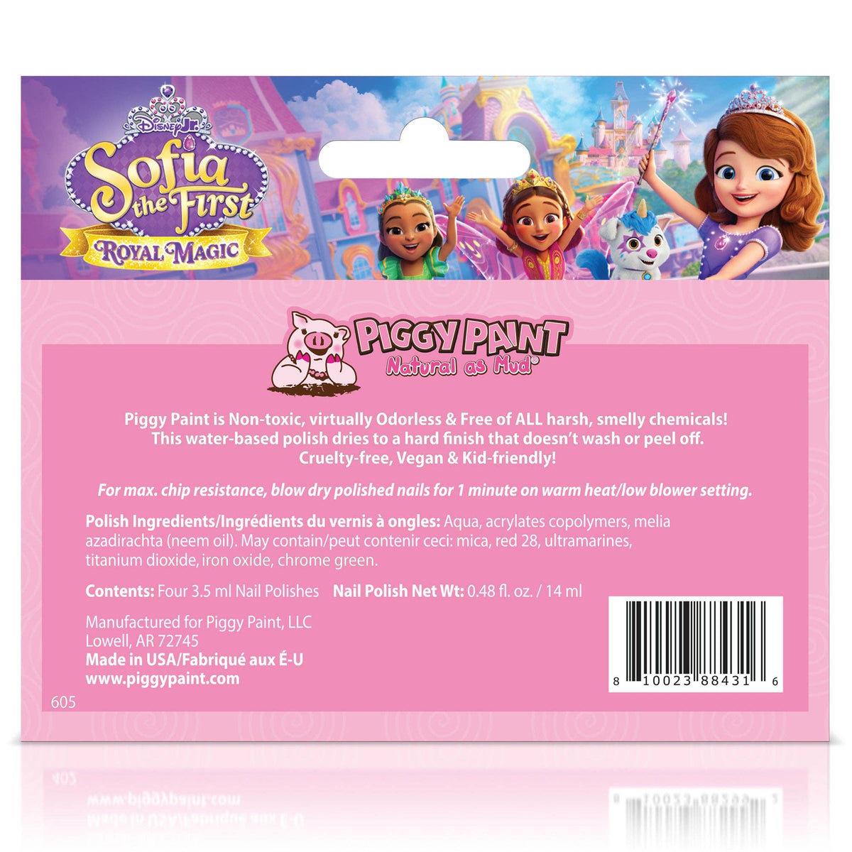 Sofia the First Polish Box Set - Kids Non-toxic Nail Polish