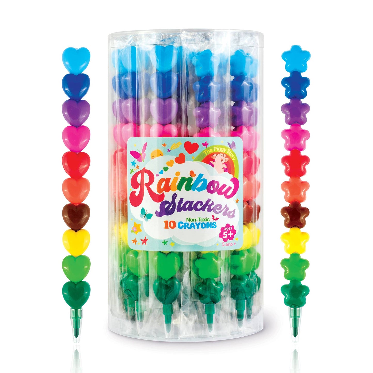 Rainbow Stackers | Stackable Crayons