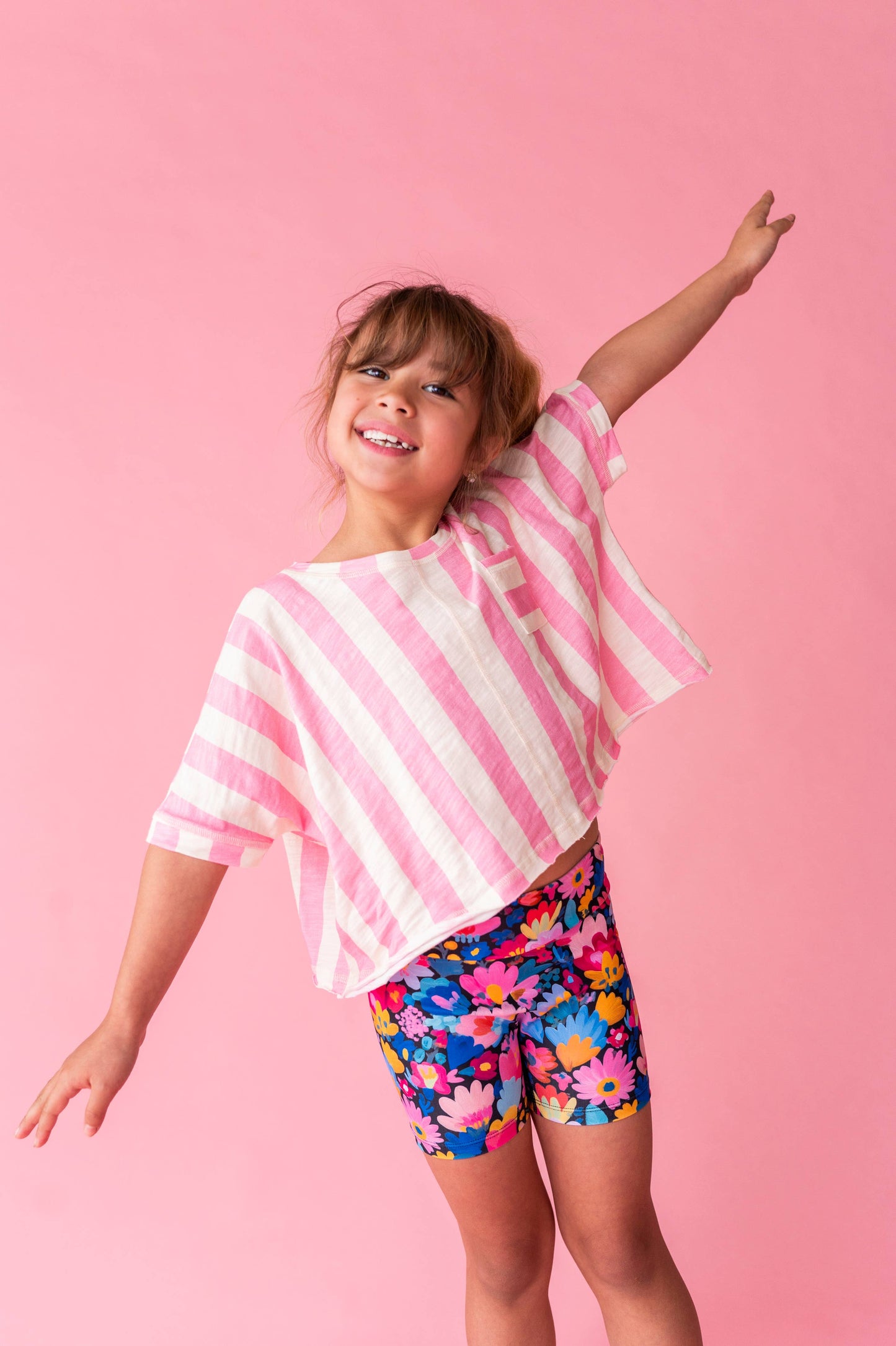 Cotton Candy Stripe | Boxy Crop