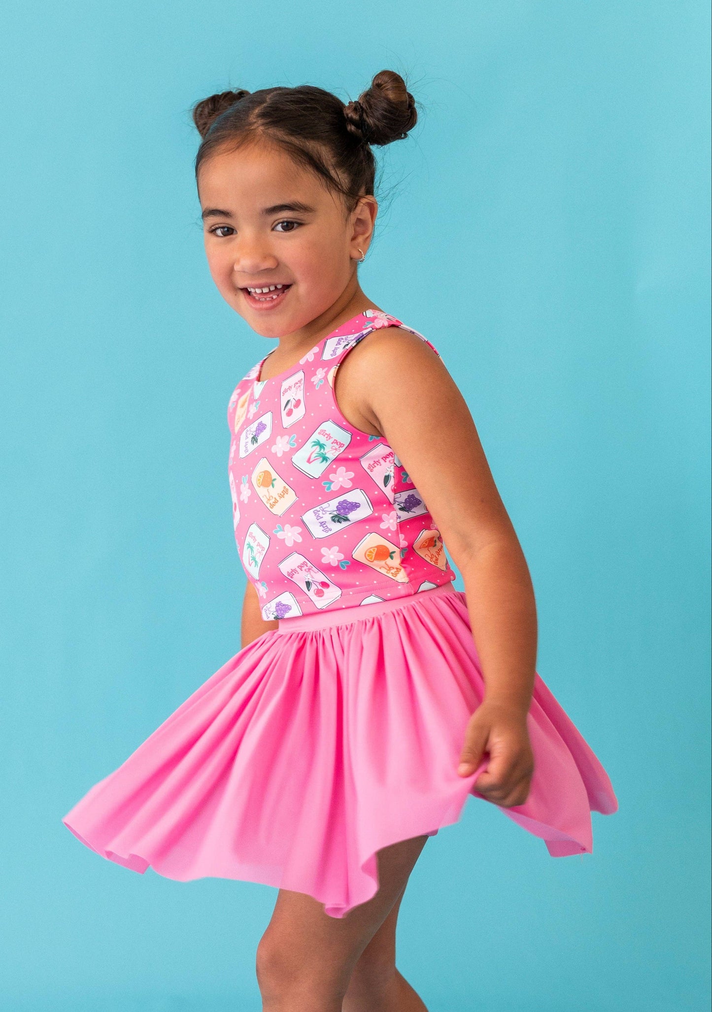 Hot Pink Girly Pop | Strappy Back Tank SET
