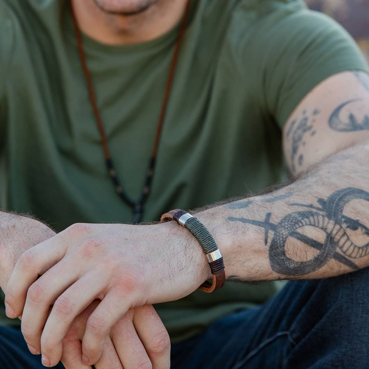 Mens Leather Bracelet | Urban