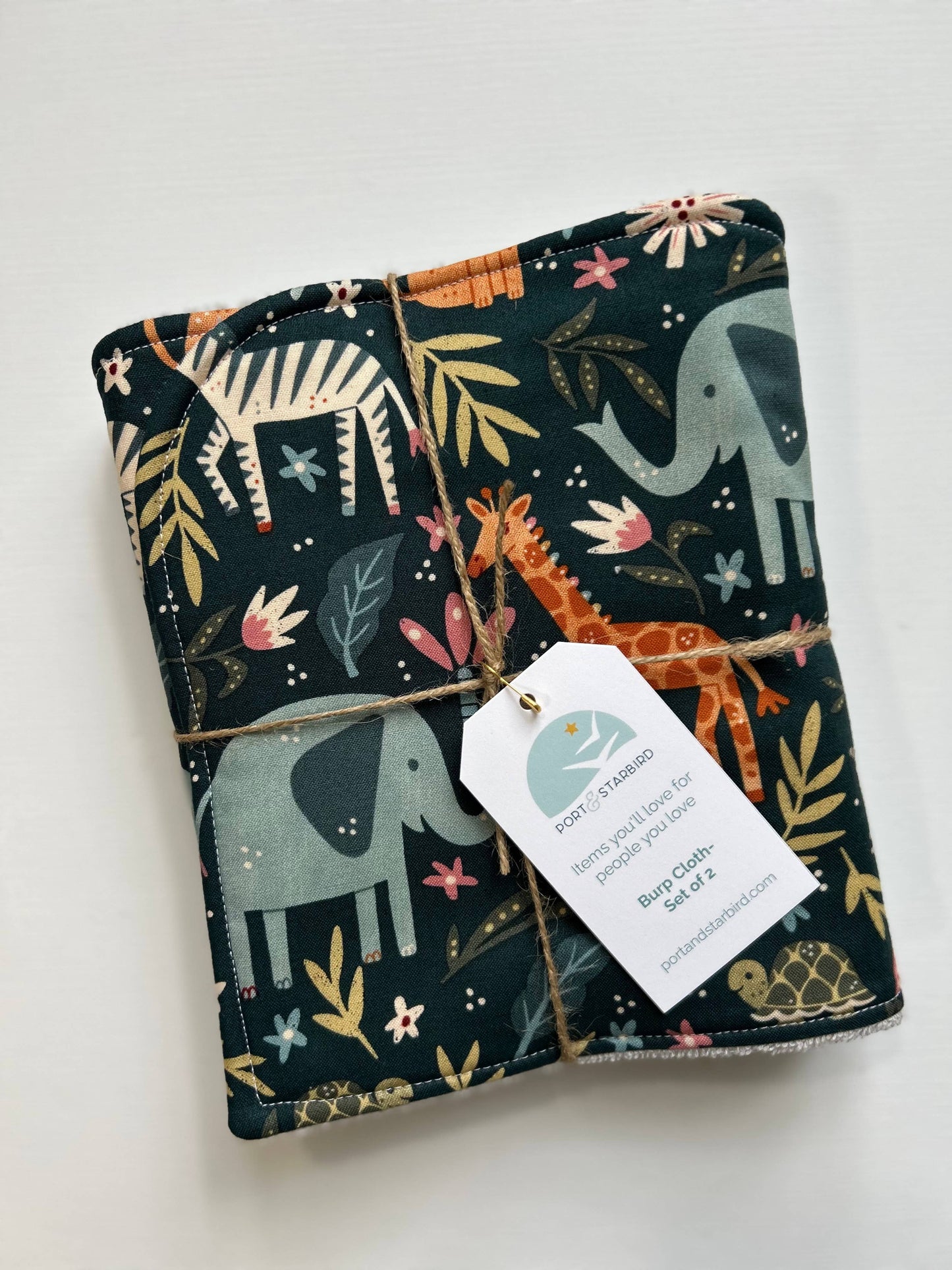 Burp Cloth Set | Welcome to the Jungle