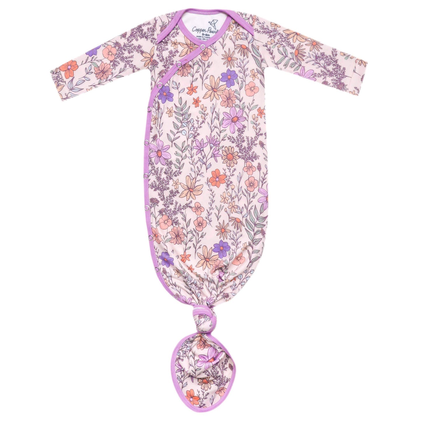 Newborn Knotted Gown | Flora