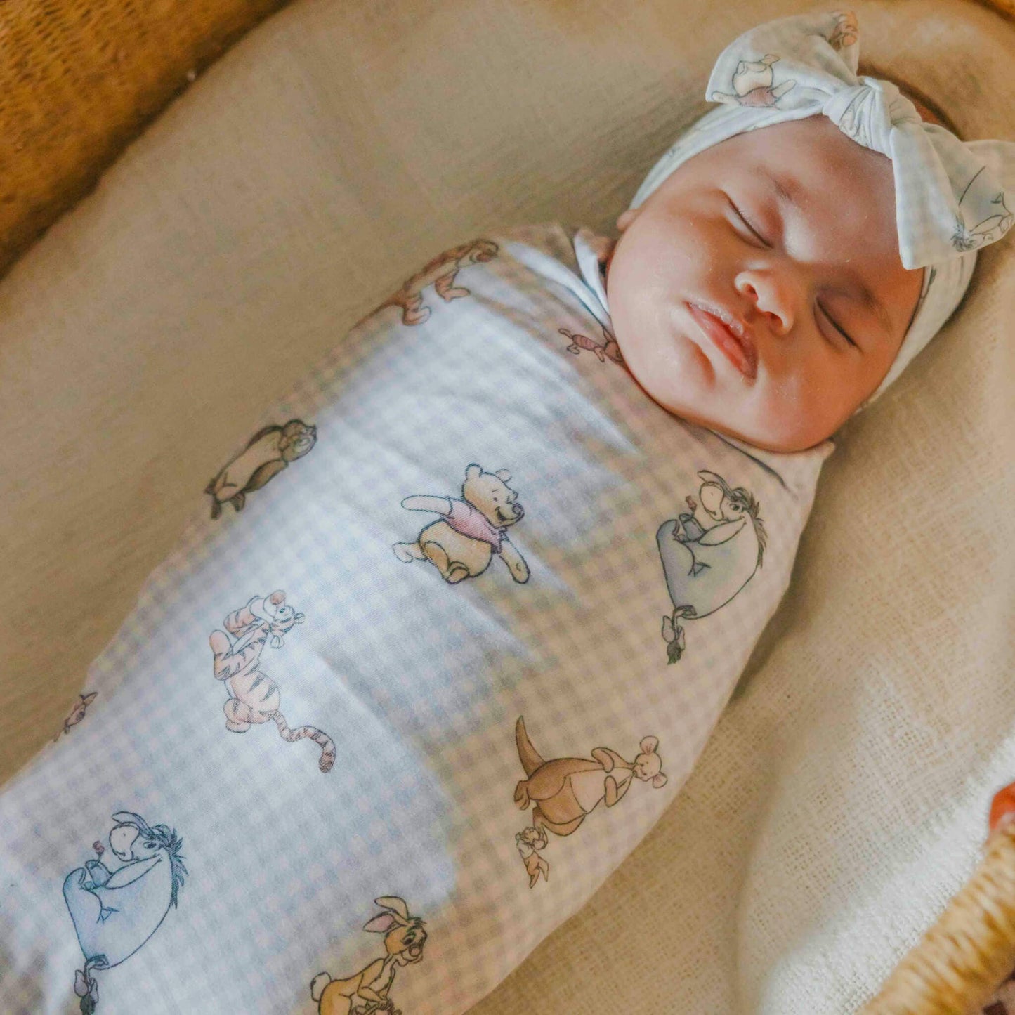 Knit Swaddle Blanket | Winnie the Pooh and Friends