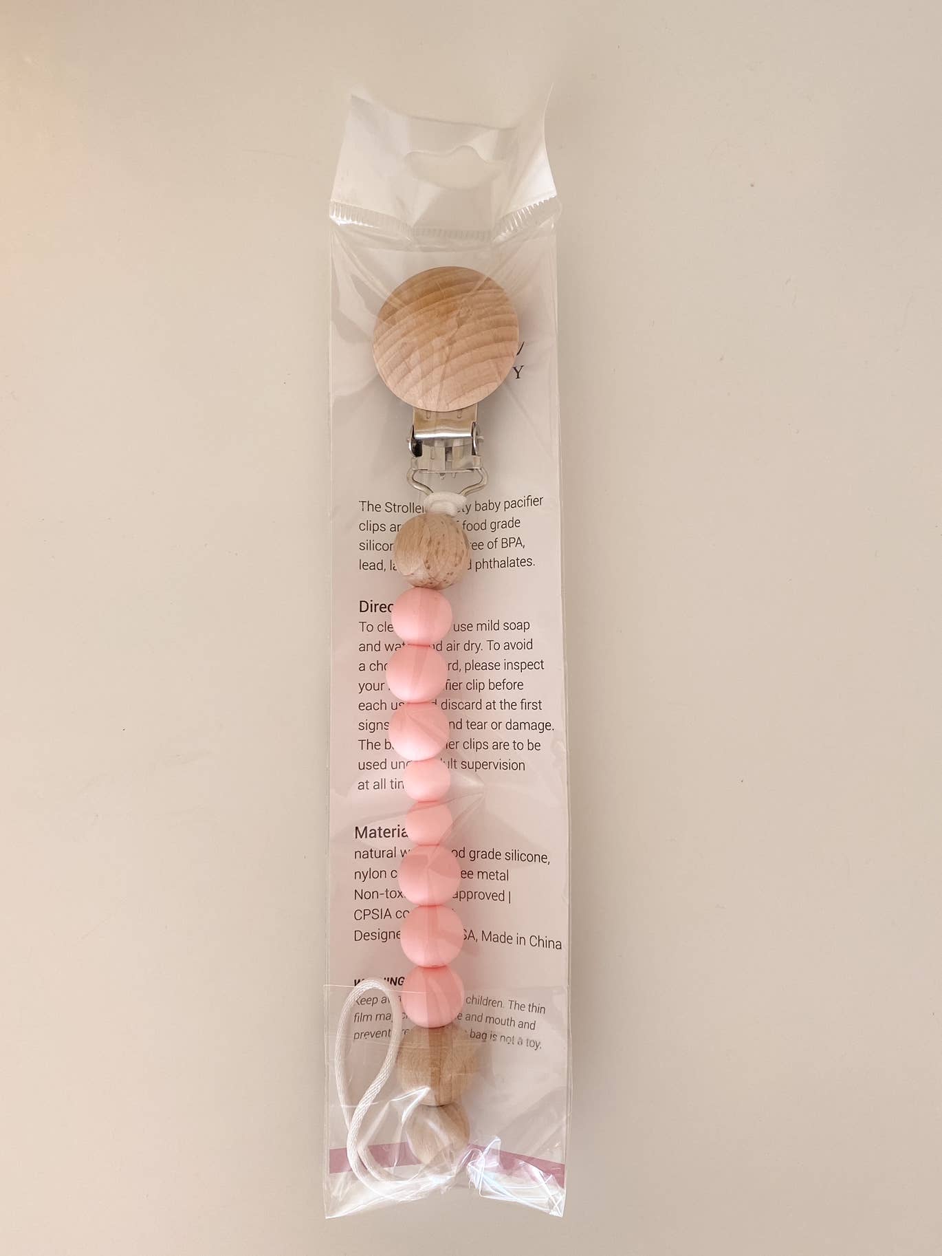 Pacifier Clip | Pink