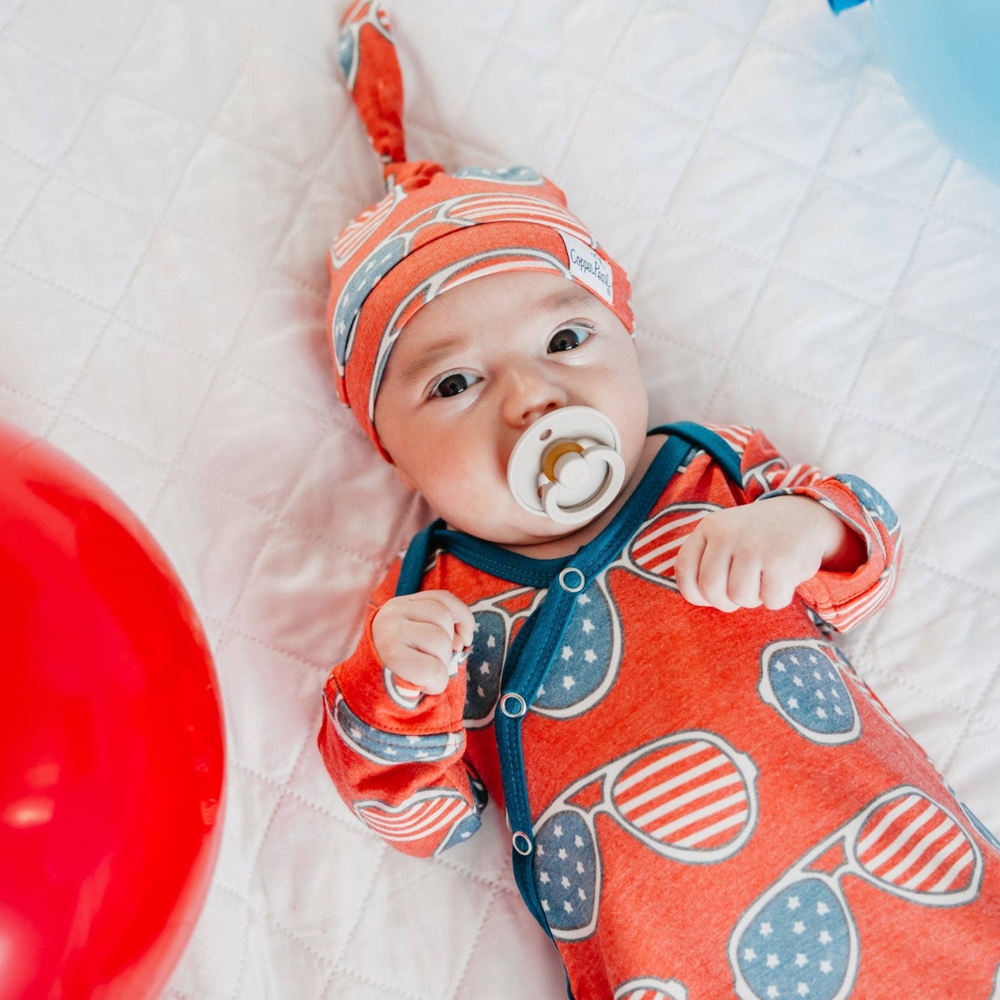 Newborn Knotted Gown | Spangled