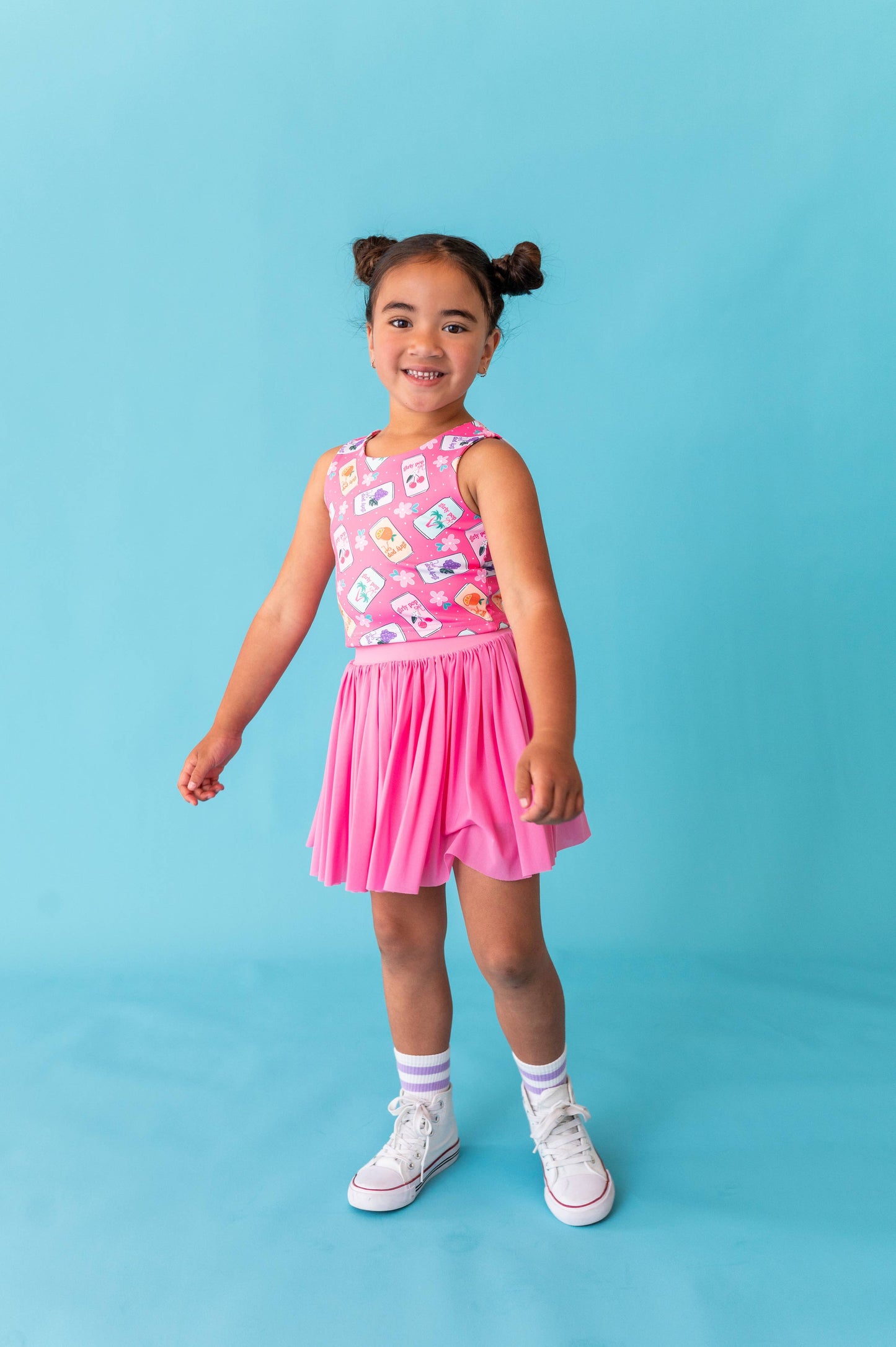 Hot Pink Girly Pop | Strappy Back Tank SET