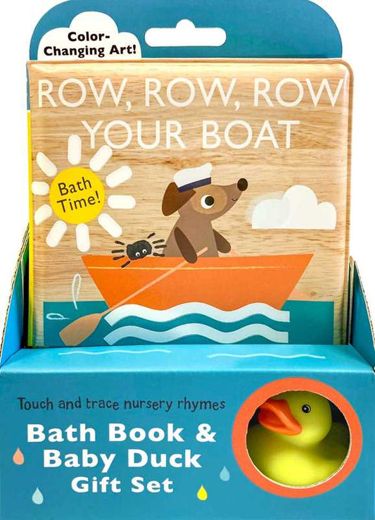 Touch and Trace Nursery Rhymes Bath Book & Baby Duck Set