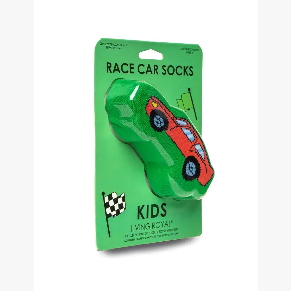 3D Packaged Crew Socks | Race Car