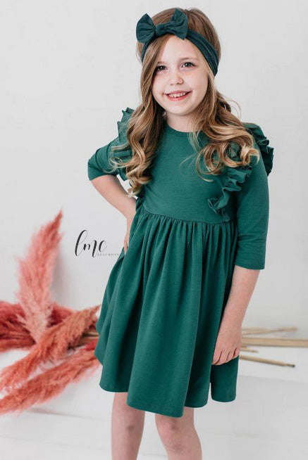 Forest Ruffle Dress