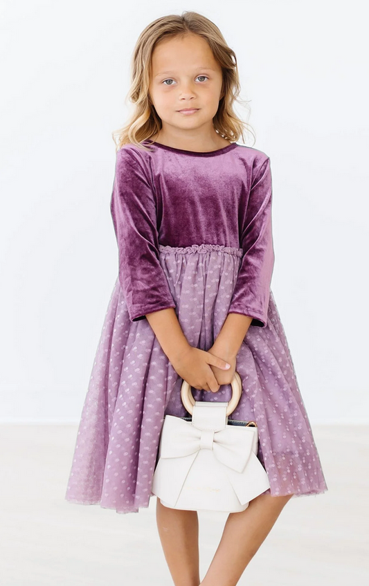 Amethyst Velvet Dress