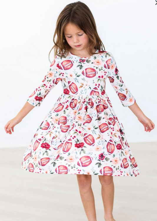 Footballs + Florals Dress