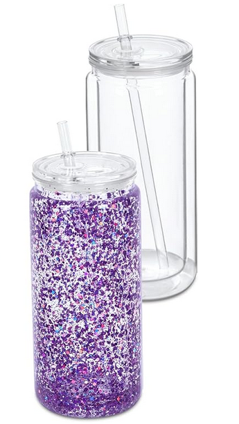 20oz Acrylic Snow Globe Tumbler