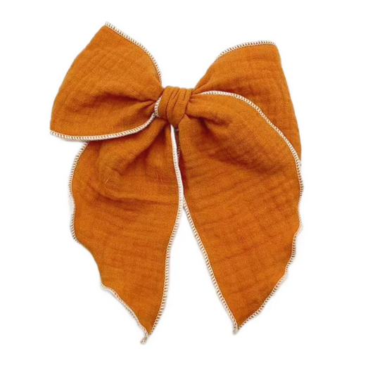Pumpkin Muslin Bow