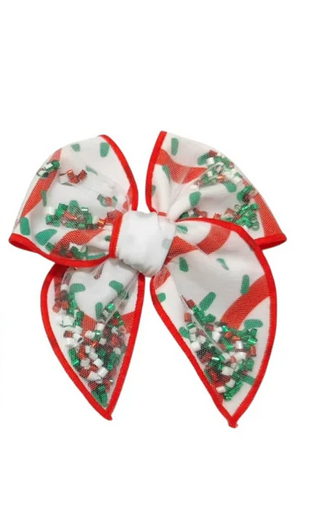Christmas Tree Cake Shaker Bow