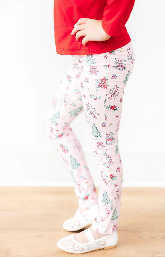 Pink Christmas Leggings
