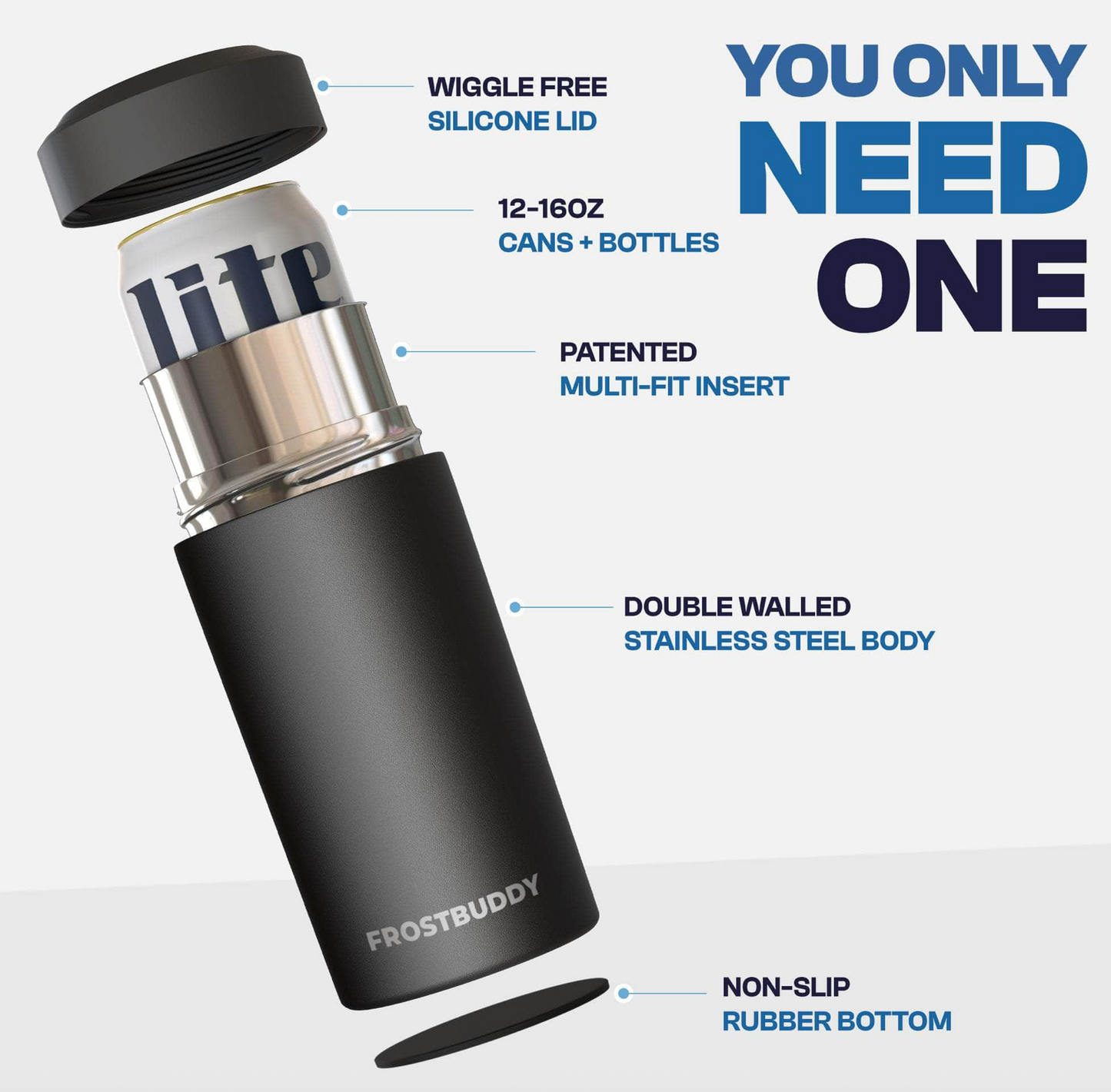 Gunmetal Grunge Frost Buddy