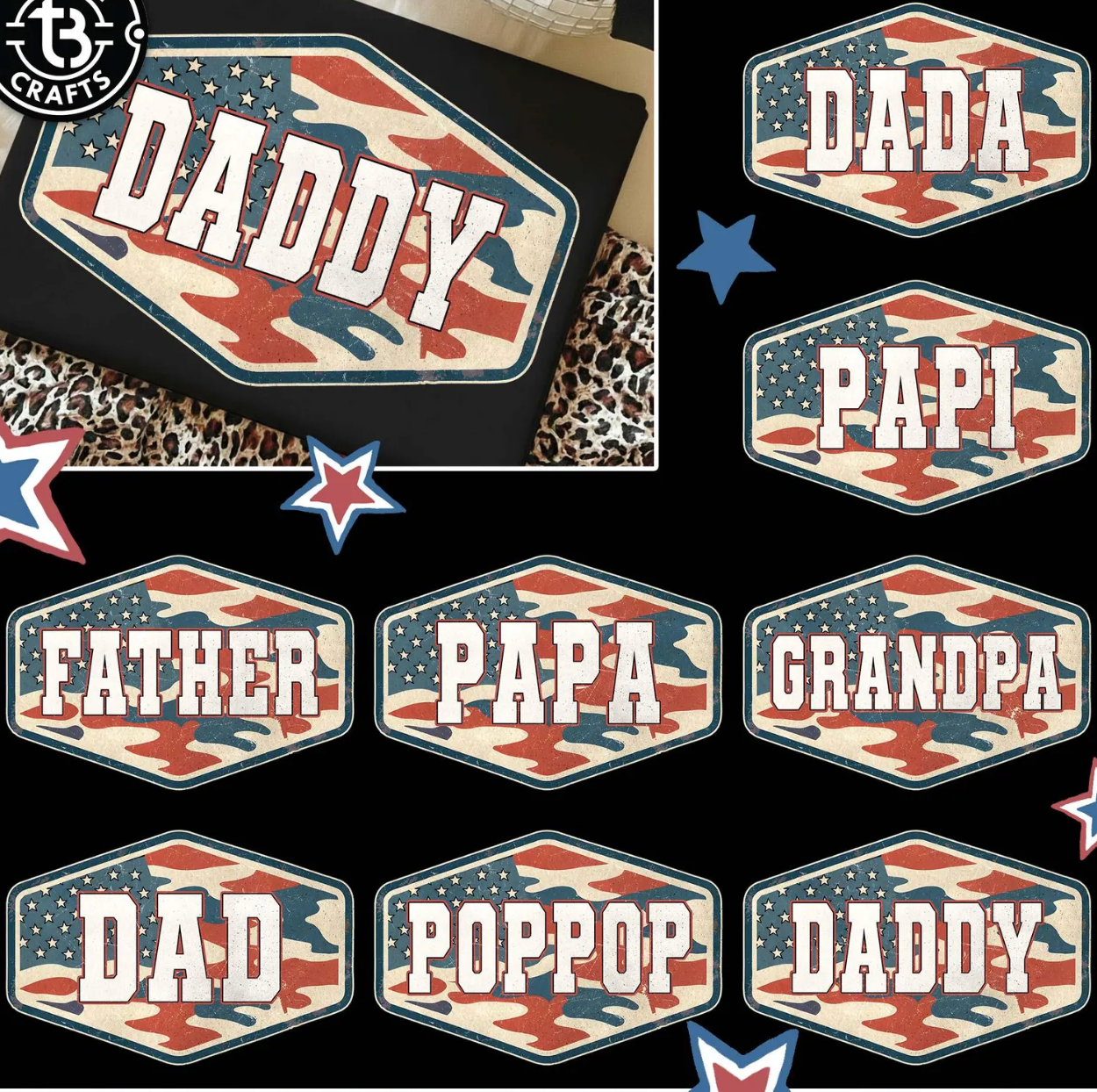 Custom DAD - PAPA Tee: PRE-ORDER