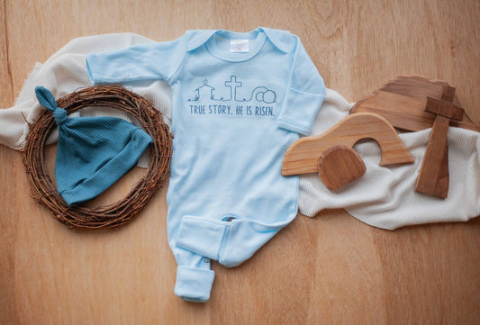 True Story He Has Risen Romper