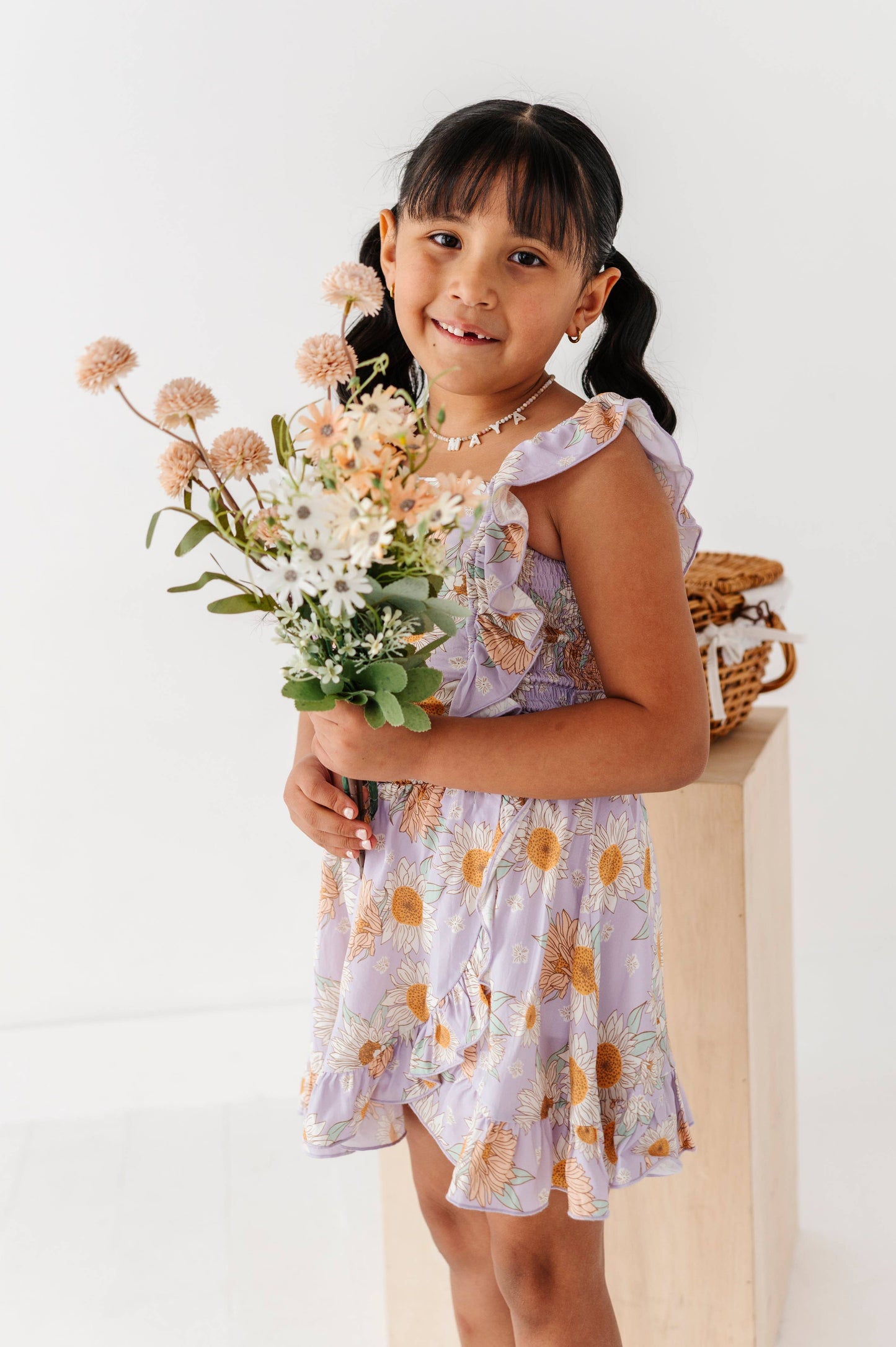Sunflower Ruffle Tank & Skort Set