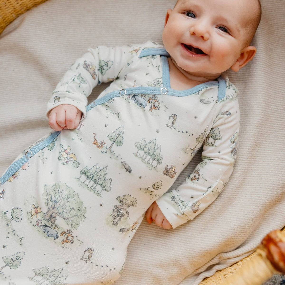 Newborn Knotted Gown |  Hundred Acre Wood