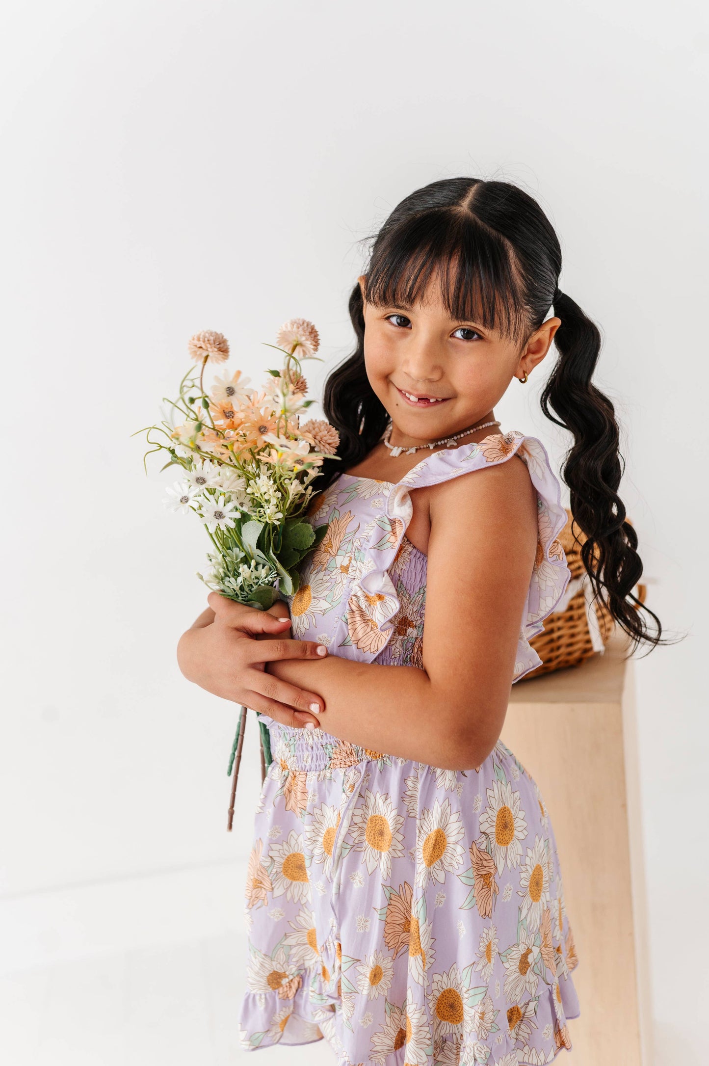 Sunflower Ruffle Tank & Skort Set