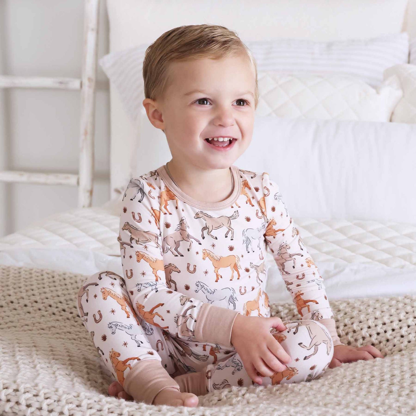 P's Ponies Two Piece Pajama Set