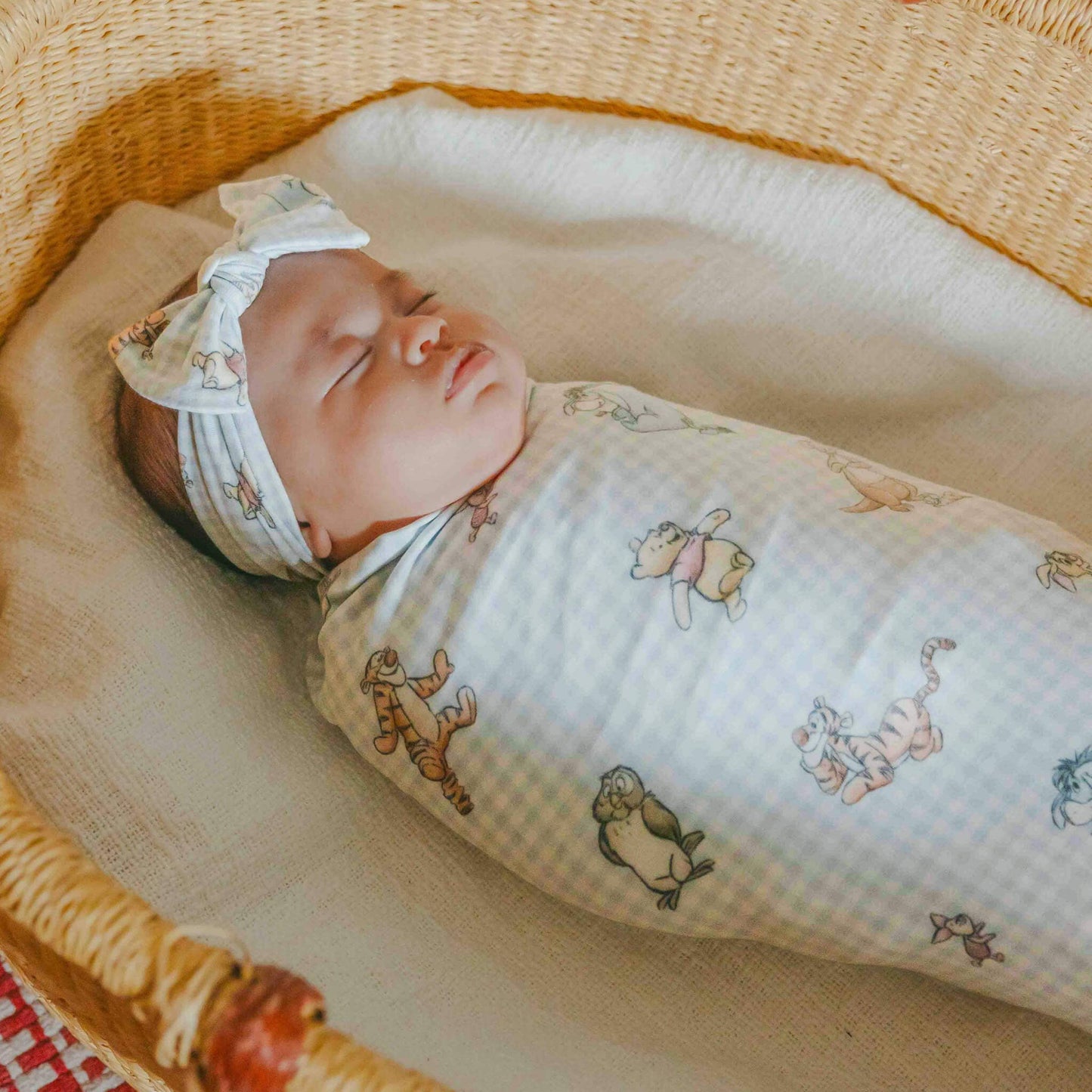 Knit Swaddle Blanket | Winnie the Pooh and Friends