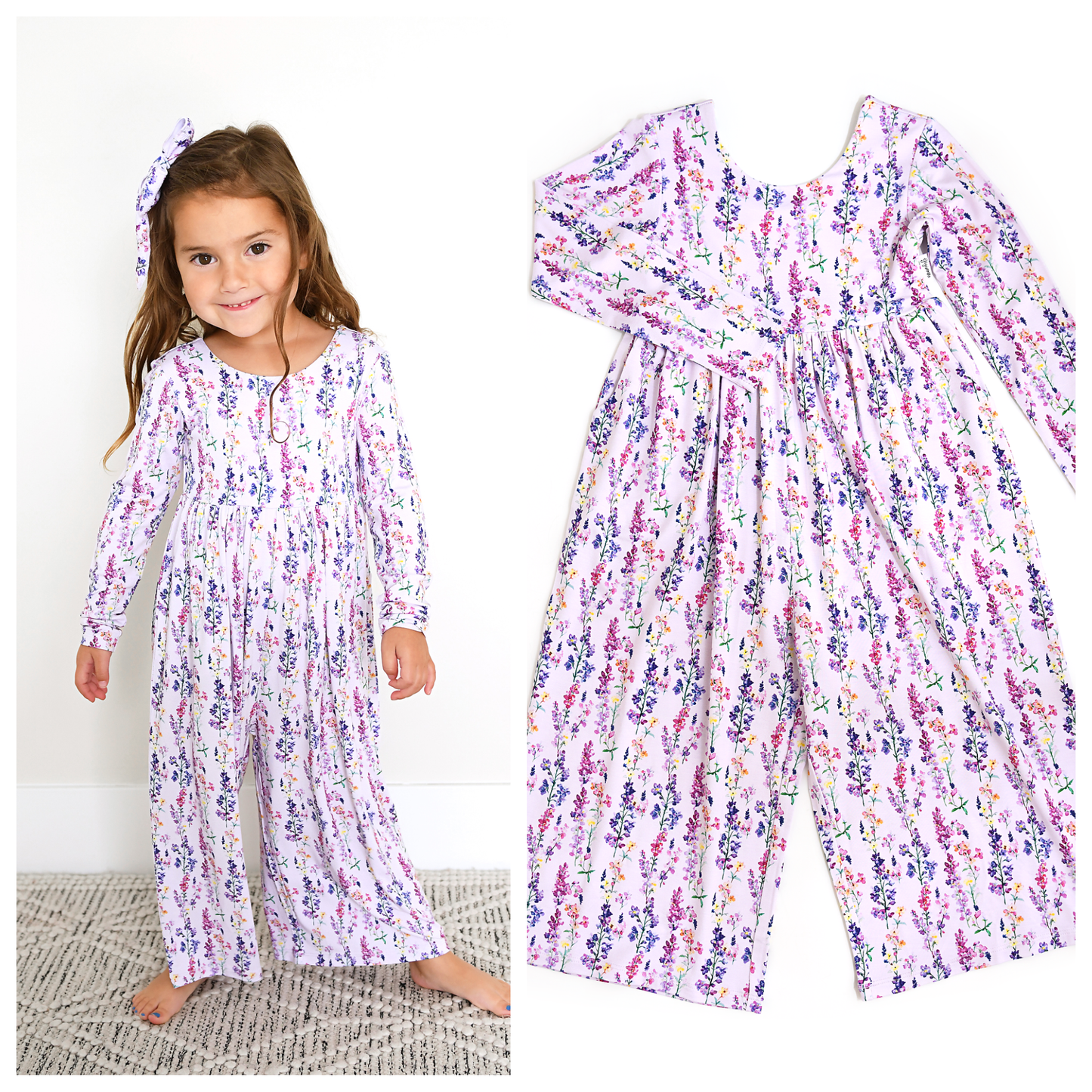 Spring Floral Bamboo Romper