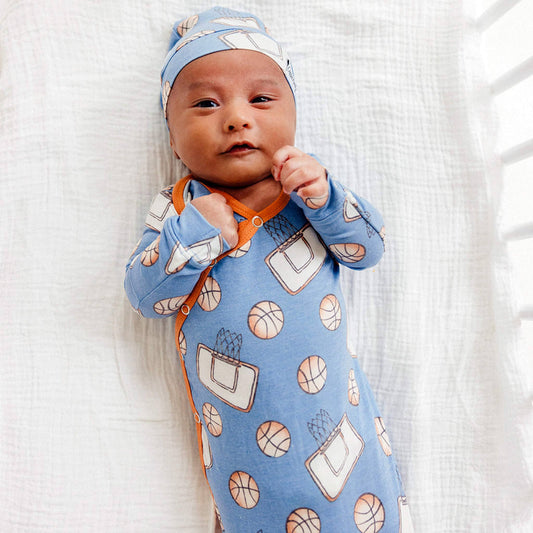 Newborn Knotted Baby Gown | Dunk