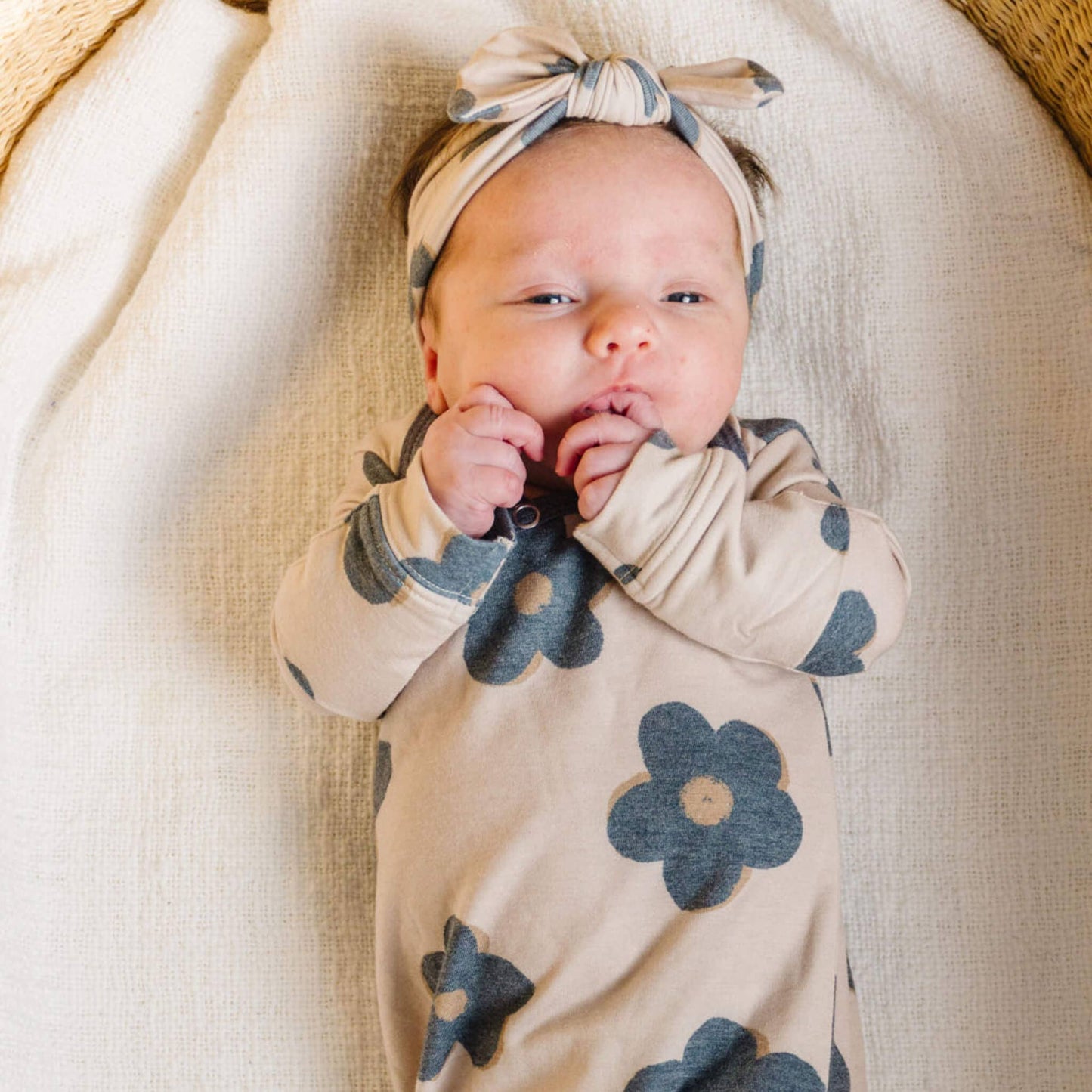 Newborn Knotted Gown | Gemma