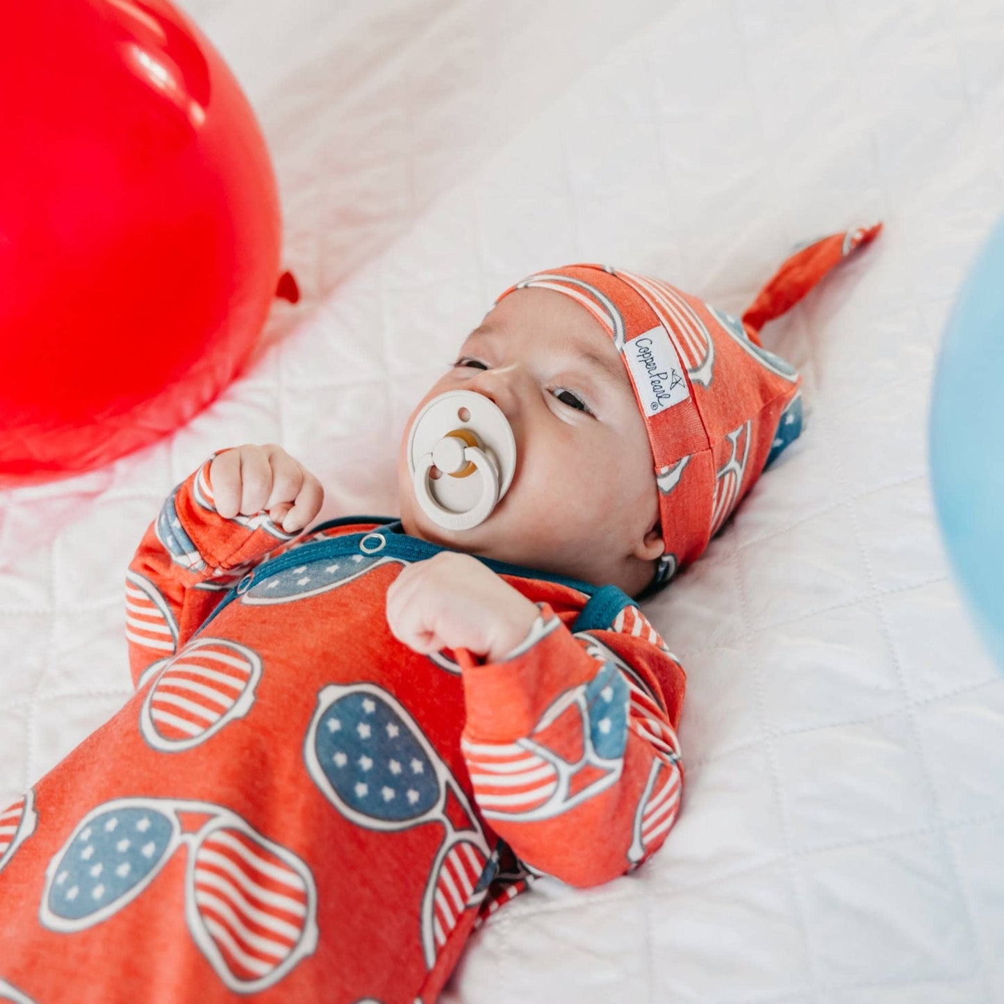 Newborn Knotted Gown | Spangled