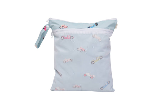 Dual-Compartment Wet/Dry Bag with Mesh Pocket | Cars