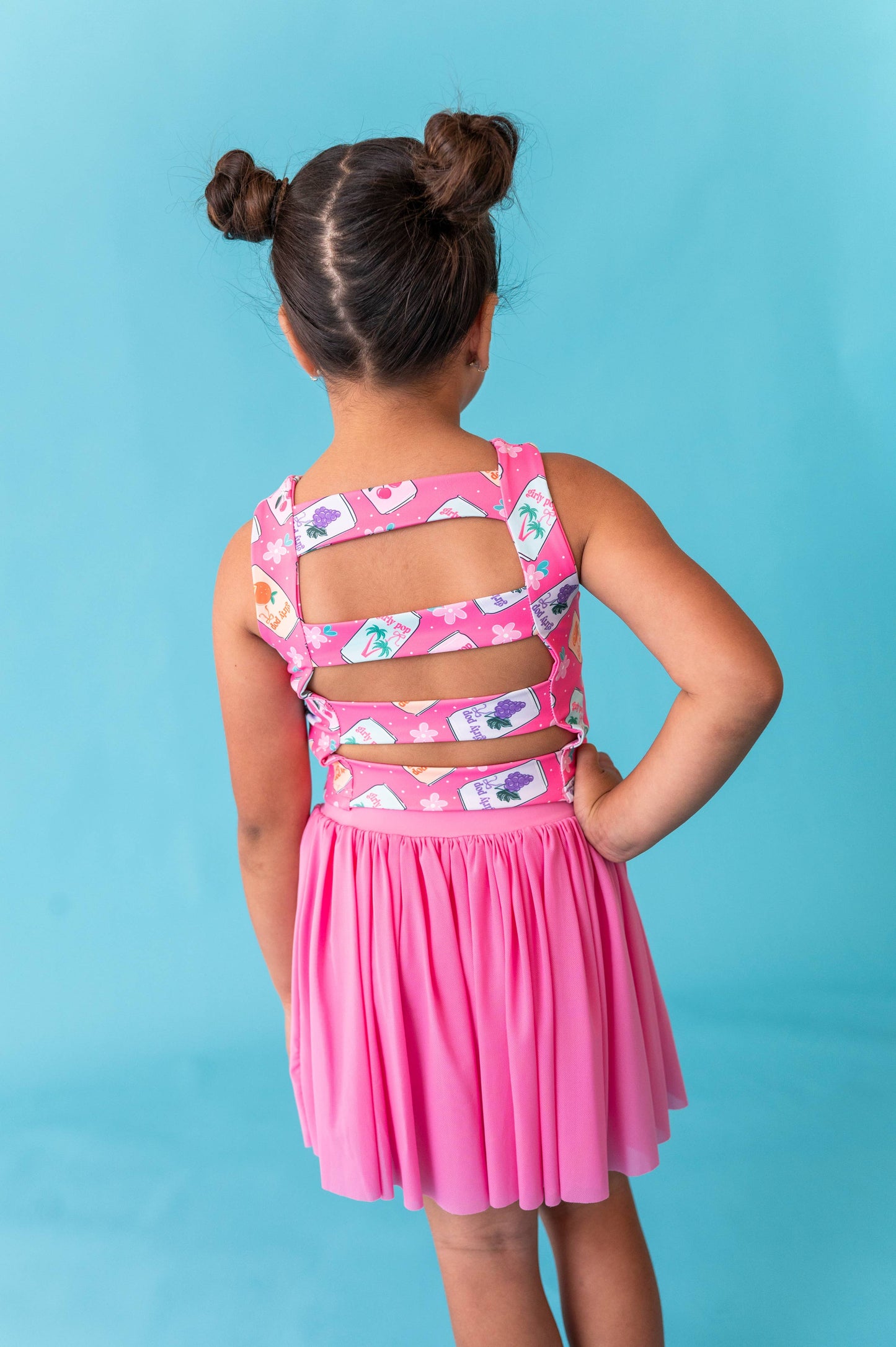 Hot Pink Girly Pop | Strappy Back Tank SET