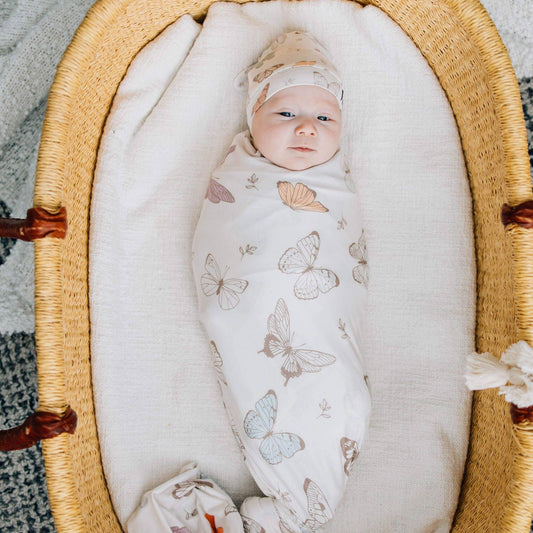 Knit Swaddle Blanket | Luna