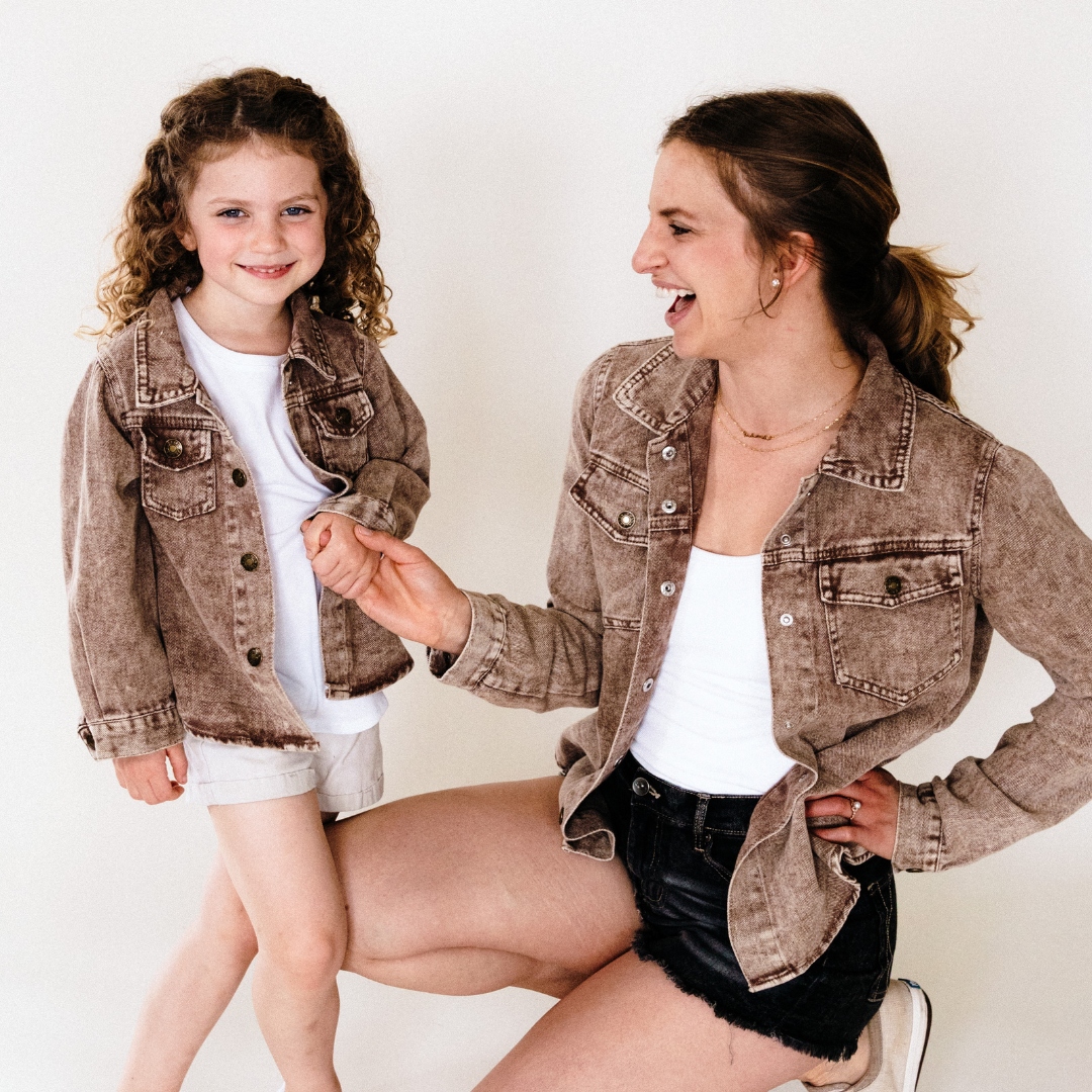 Brown Denim Jacket | Adult