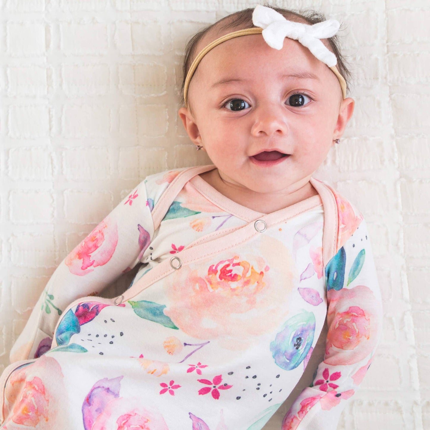 Newborn Knotted Baby Gown | Bloom