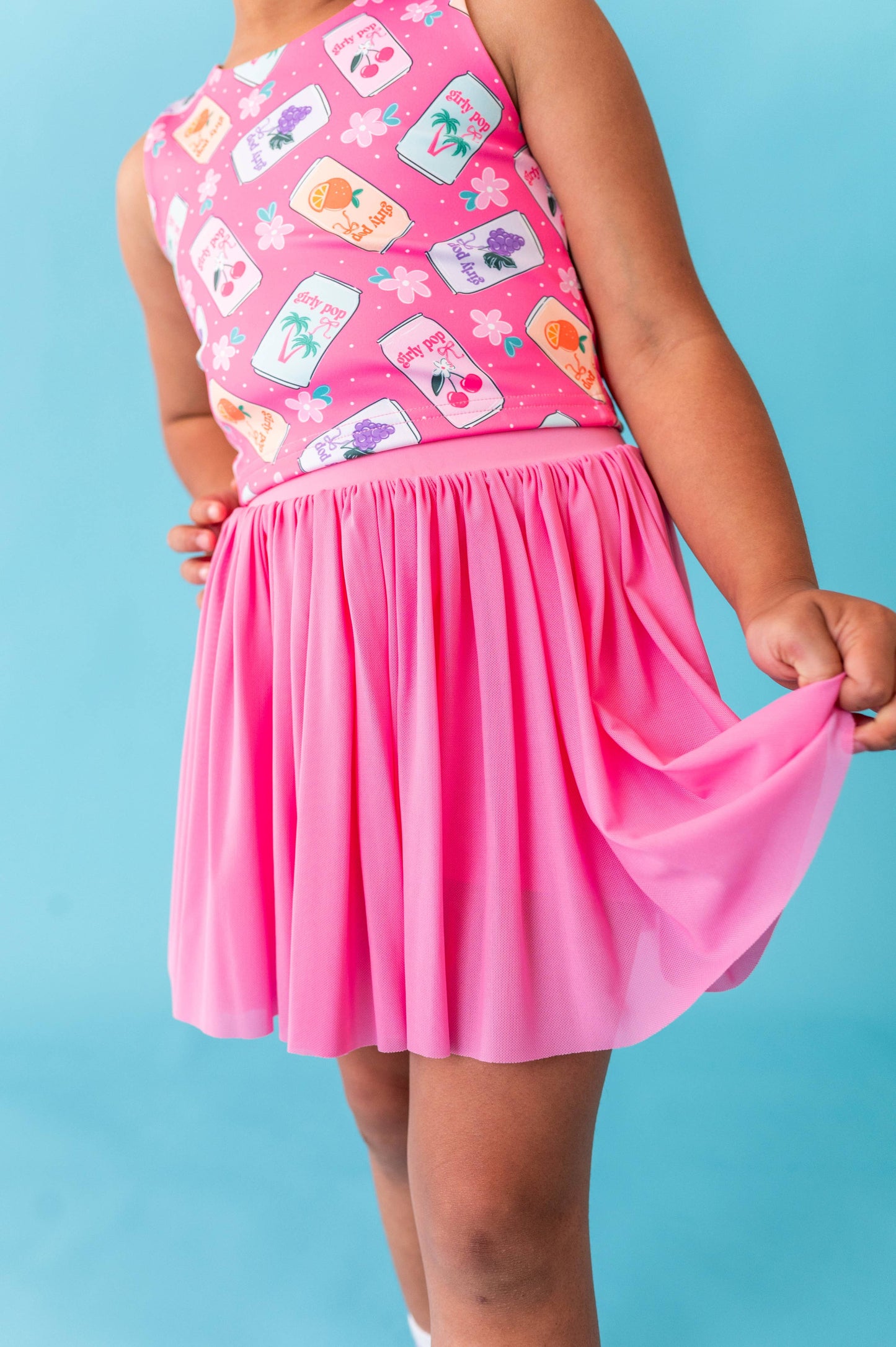 Hot Pink Girly Pop | Strappy Back Tank SET