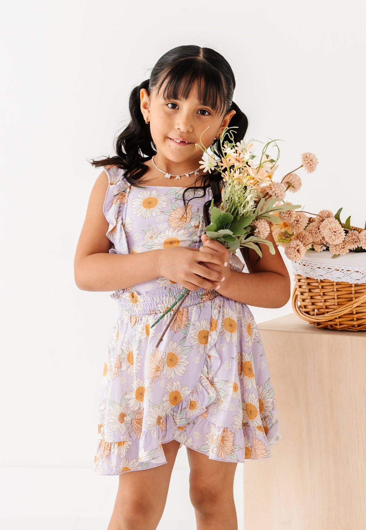 Sunflower Ruffle Tank & Skort Set
