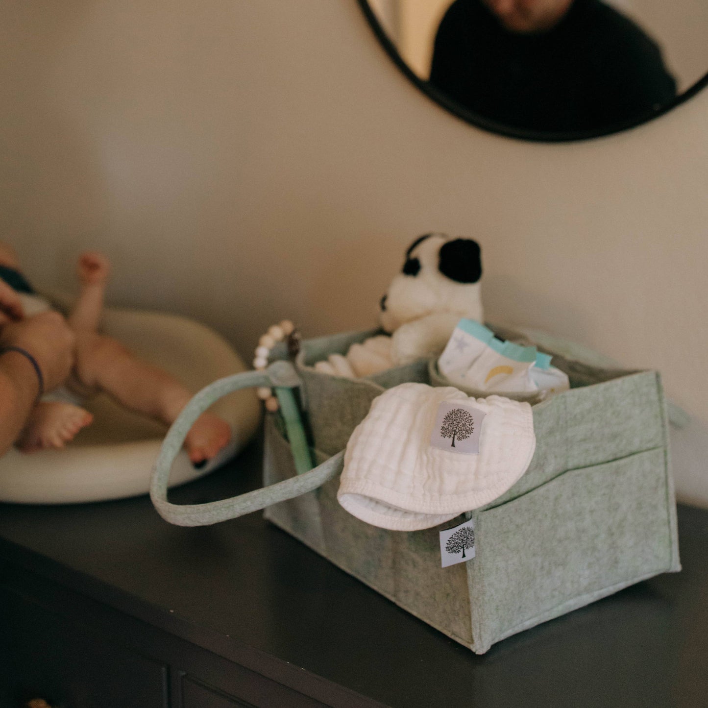 Diaper Caddy | Sage Green