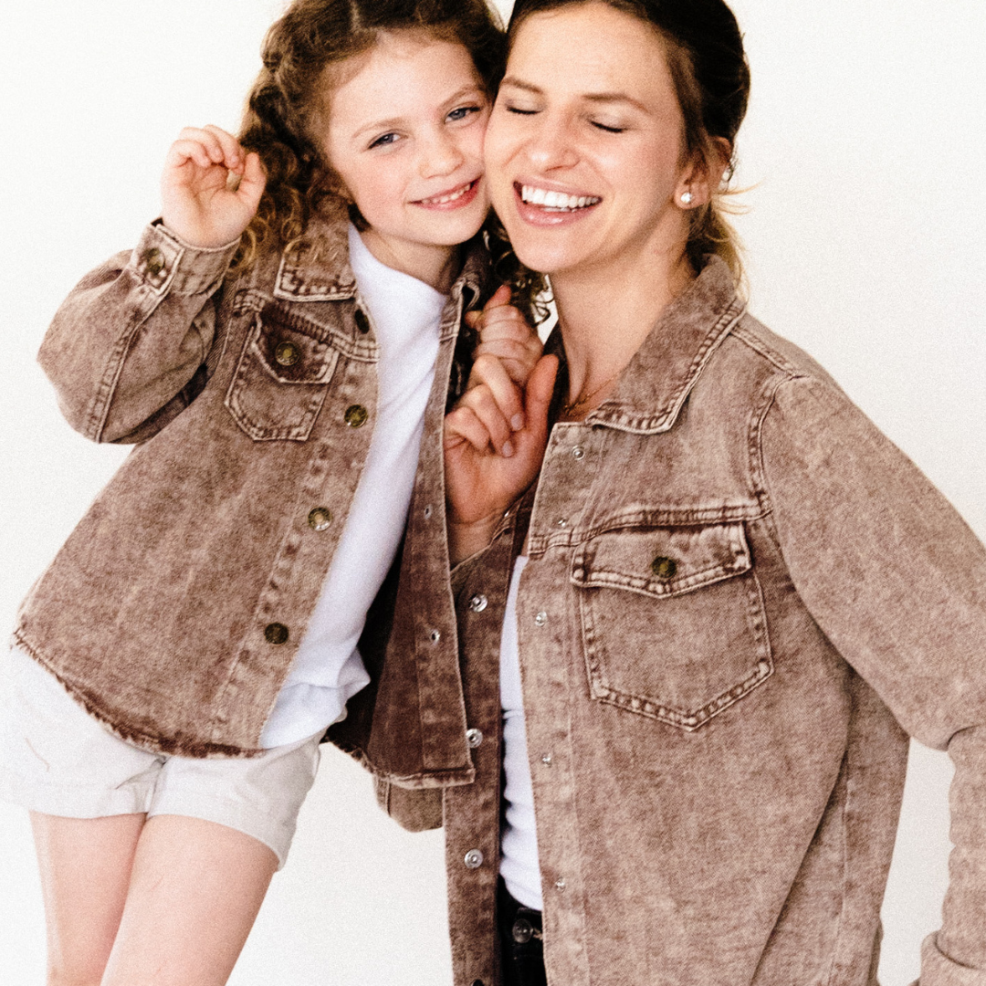 Brown Denim Jacket | Kids