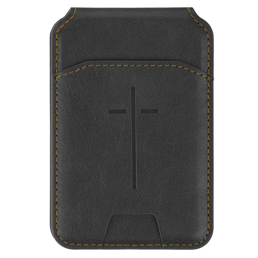 Black Cross Magnetic Phone Wallet